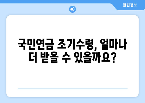 국민연금 조기수령, 얼마나 아낄 수 있을까요? | 조기수령 제도 활용, 연금 기간 단축, 노후 설계