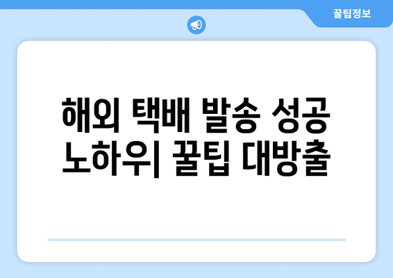 EMS 대신 빠른 해외 배송을 원한다면? | 해외 택배 발송 성공 사례 & 팁 | 빠른 배송, 해외 배송 비교, 국제 배송