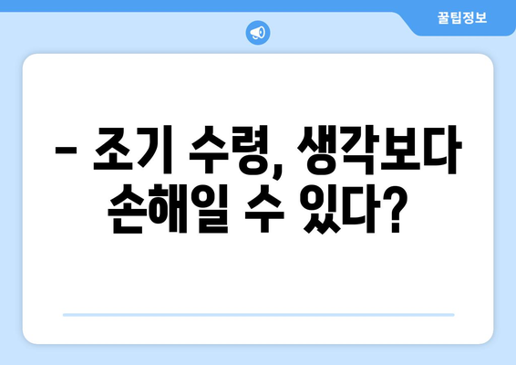 국민연금 조기 수령, 지금 바로 가능할까요? | 신청 조건, 방법, 주의사항 완벽 가이드