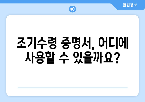 국민연금 조기수령 증명서 발급 수수료 안내 | 발급 방법, 필요 서류, 비용 확인