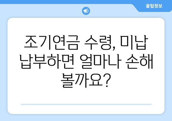 국민연금 조기수령 미납 납부 고민? 꼭 알아야 할 5가지 정보 | 조기연금, 미납, 납부, 연금, 노후준비