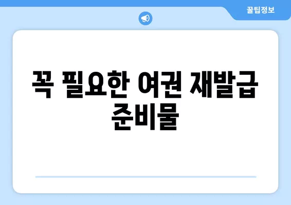 여권 재발급, 얼마나 걸리고 어떻게 온라인으로 갱신할까요? | 여권 재발급 기간, 온라인 갱신, 여권 신청