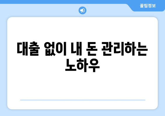 과거 대출 기록 없이 신용 조회 없이 대출 받는 방법 | 비상금 마련, 신용등급 관리, 대출 정보