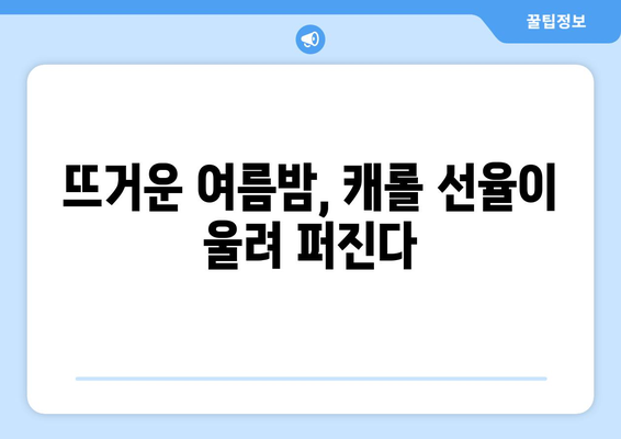 8월의 캐롤| 여름 밤을 수놓는 축제적 서곡 | 여름 축제, 8월 이벤트, 캐롤 연주