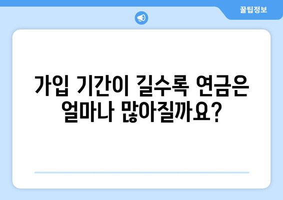 국민연금 조기수령, 가입기간이 어떻게 영향을 미칠까요? | 연금, 조기 수령, 요건, 가입 기간, 계산