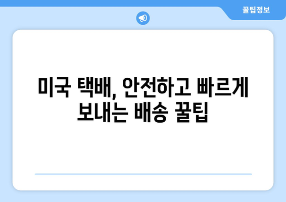 미국으로 쉽고 빠르게 보내는 택배 가이드 | 미국 택배, 해외 배송, 국제 배송, 택배 비교