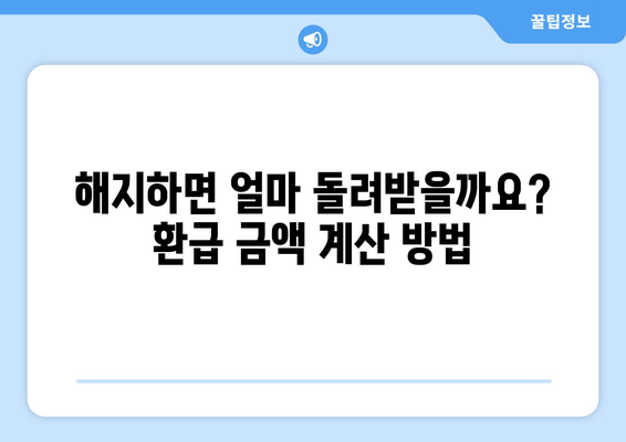 국민연금 조기수령, 나이와 해지 금액 상세 가이드 | 연금, 조기 수령, 해지, 환급, 연금 개시 연령