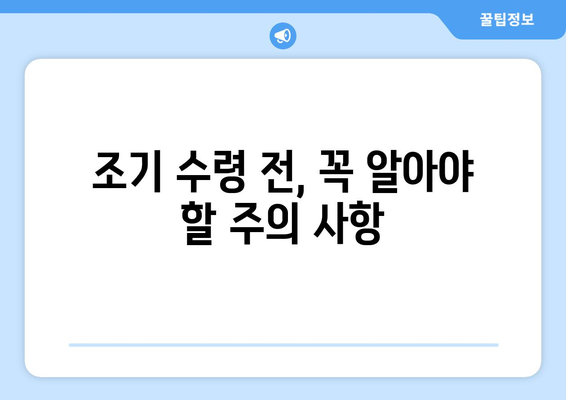 국민연금 조기수령, 나에게 맞는 조건은? | 조기수령 가능 연령, 감액 비율, 신청 방법, 주의 사항