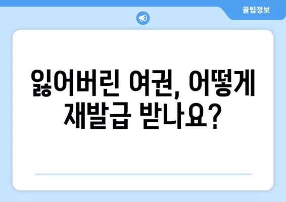 여권 재발급/갱신 완벽 가이드| 서류, 절차, 비용, 기간까지 한번에! | 여권, 재발급, 갱신, 서류, 절차, 비용, 기간