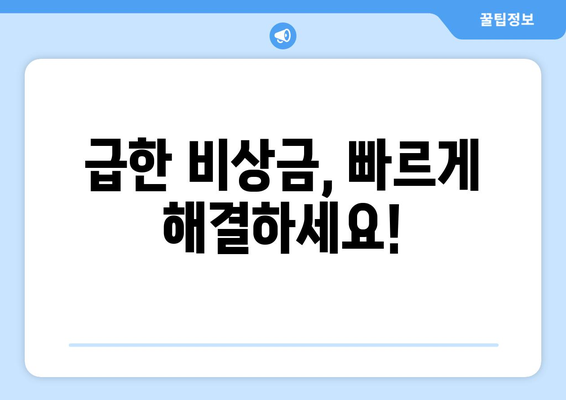 신용조회 없이 당일 대출 가능한 곳 | 즉시 승인, 빠른 입금, 비상금 마련