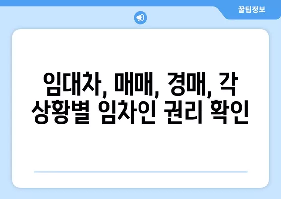 대항력 없는 임차인, 새 주인에게 승계될까? | 임대차, 매매, 경매, 승계 조건 비교