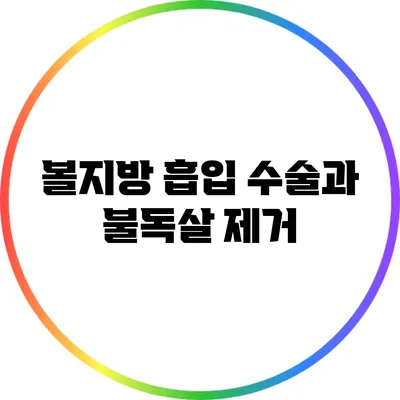 볼지방 흡입 수술과 불독살 제거