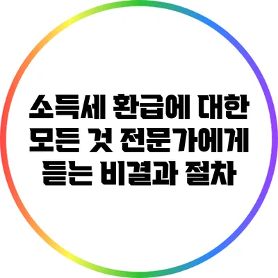 소득세 환급에 대한 모든 것: 전문가에게 듣는 비결과 절차